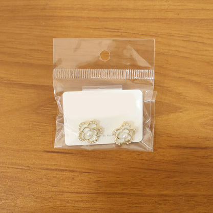 Elegant Korean Style Pearl Heart Drop Earrings for Women & Girls